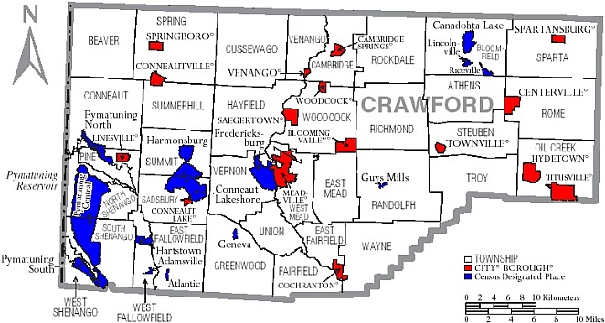 Township Map of Crawford County, Pa.