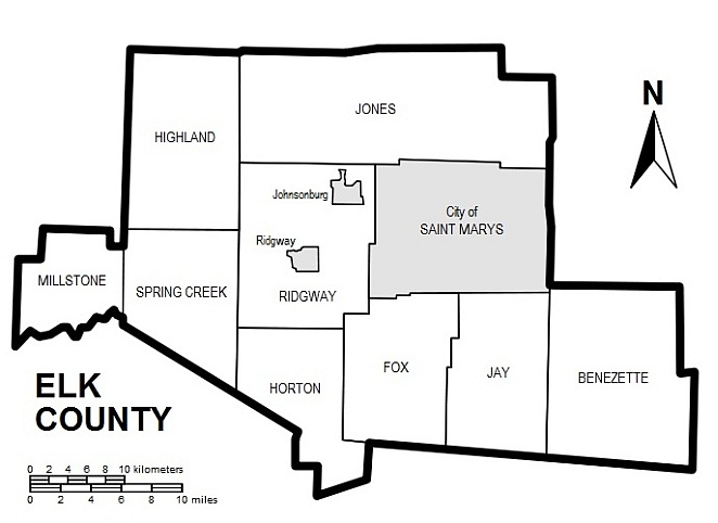 Township Map of Elk County, Pa.