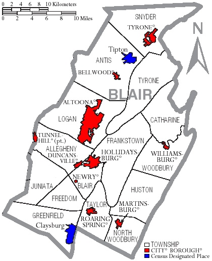 Township map of Berks County, Pa.