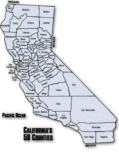 County Map of California