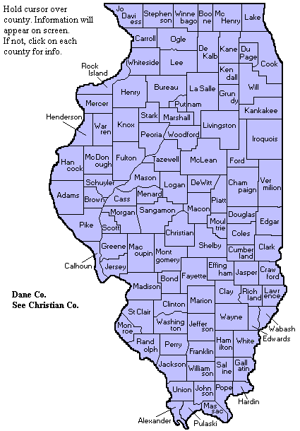 If Illinois map does not appear here, use drop down list above.