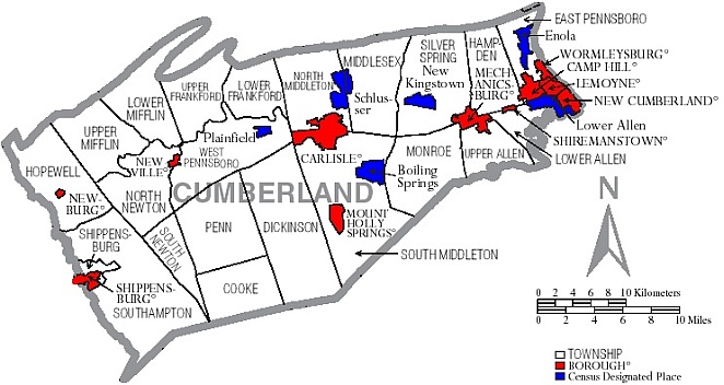 Township Map of Cumberland County, Pa.