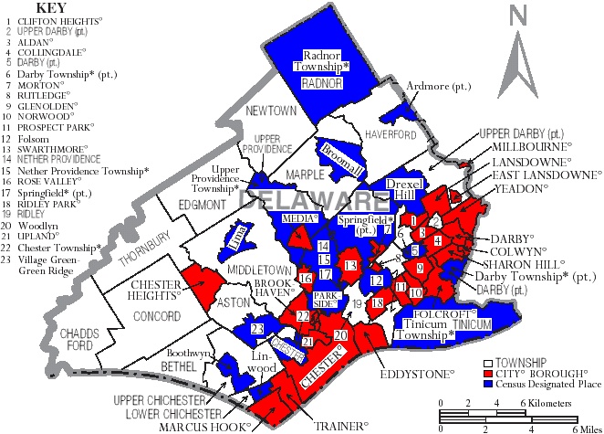 Township Map of Delaware County, Pa.