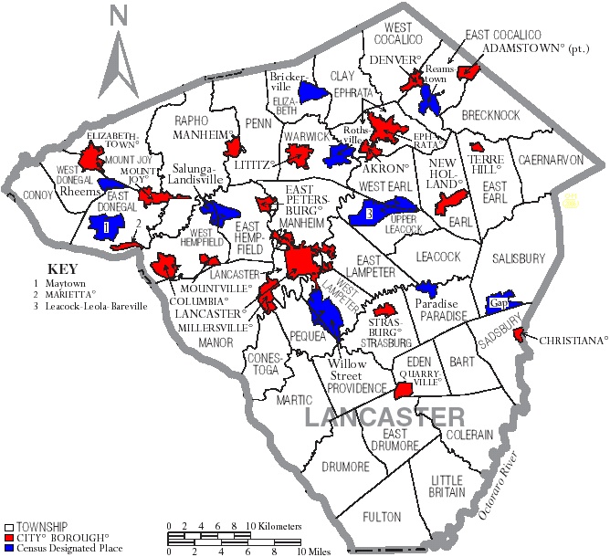 Township Map of Lancaster County, Pa.