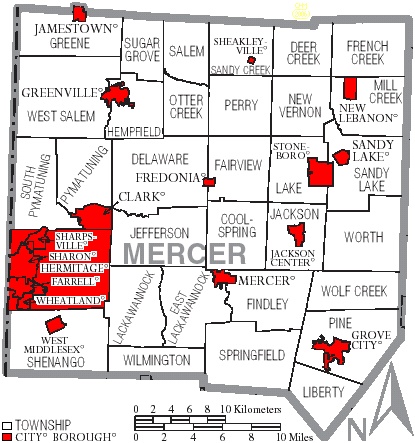 Township Map of Mercer County, Pa.