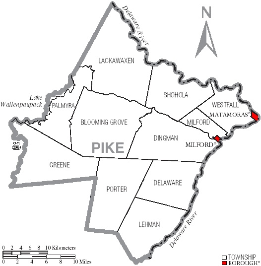 Township Map of Pike County, Pa.