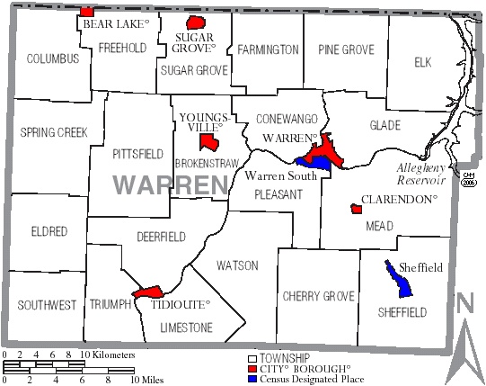 Township Map of Warren County, Pa.