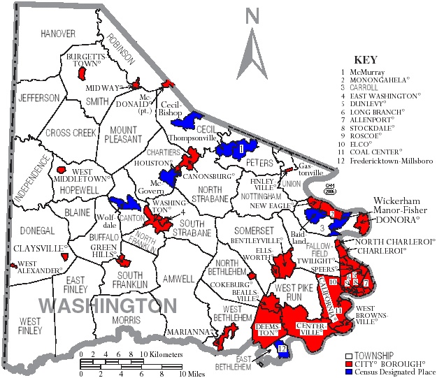 Township Map of Washington County, Pa.